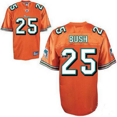 Miami Dolphins 25 Reggie Bush Orange Jerseys