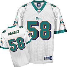 Cheap Miami Dolphins 58 Karlos Dansby White Jersey For Sale