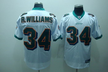 Cheap Miami Dolphins 34 R.Williams White Jerseys For Sale