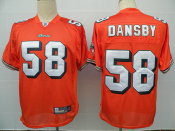 Cheap Miami Dolphins 58 Karlos Dansby Orange Jerseys For Sale