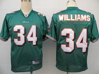 Cheap Miami Dolphins 34 Ricky Williams Green Jerseys For Sale