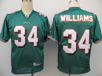 Miami Dolphins 34 Ricky Williams Green Jerseys