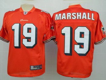 Miami Dolphins 19 Marshall orange Jerseys