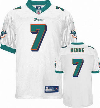 Miami Dolphins 7 Chad Henne White Jersey