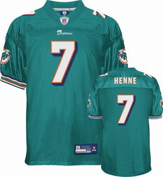 Cheap Miami Dolphins 7 Chad Henne Green Jersey For Sale