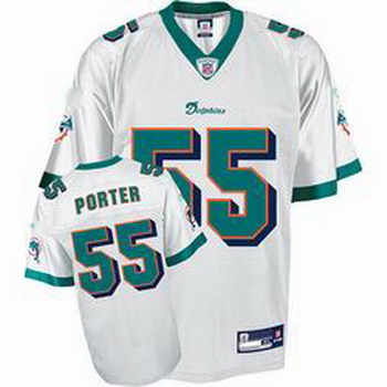 Cheap Miami Dolphins 55 joey Porter Jerseys White For Sale