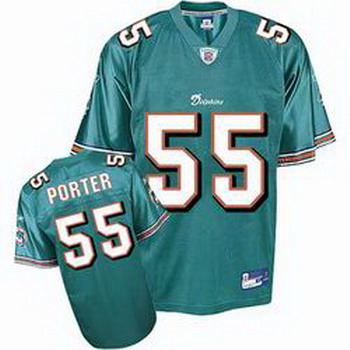 Cheap Miami Dolphins 55 Joey Porter Jerseys Team color For Sale