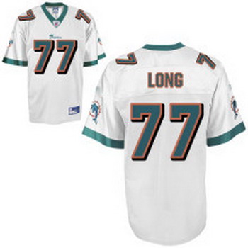 Cheap Miami Dolphins 77 Jake Long white jerseys For Sale
