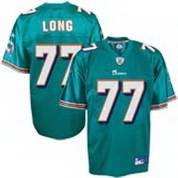 Miami Dolphins 77 Jake Long Team Color