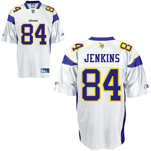 Minnesota Vikings 84 Michael Jenkins White NFL Jersey