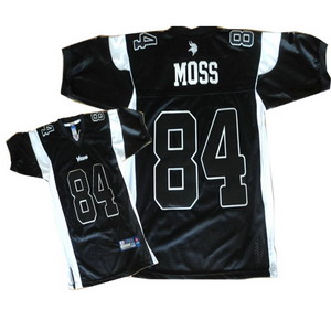 Cheap Randy Moss 84 Minnesota Vikings black Jersey For Sale