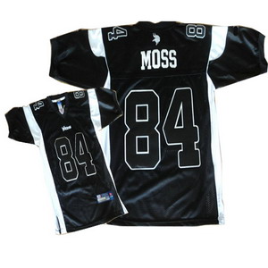 Randy Moss 84 Minnesota Vikings black Jersey