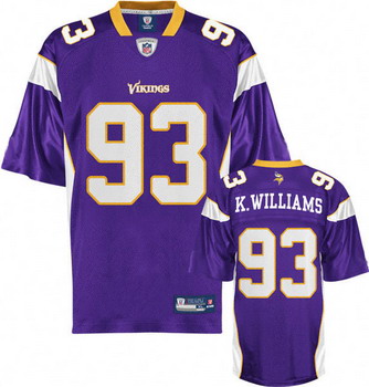 Minnesota Vikings 93 Kevin Williams Purple Jerseys