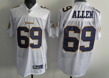 Cheap Minnesota Vikings 69 Allen Full White New Jerseys For Sale