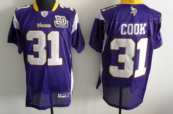 Cheap Minnesota Vikings 31 Chris Cook Purple New Jerseys With 50th Patch For Sale