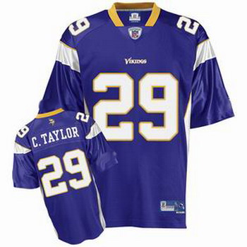 Minnesota Vikings 29 Chester Taylor Purple Color Jersey