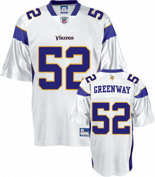 Cheap Chad Greenway Jersey White 52 Minnesota Vikings Jersey For Sale