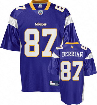 Cheap Bernard Berrian Jersey Purple 87 Minnesota Vikings Jersey For Sale