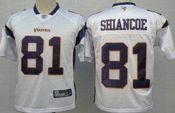 Minnesota Vikings 81 Visanthe Shiancoe White Jersey