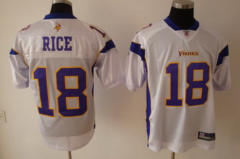 Cheap Minnesota Vikings Sidney Rice White Jersey For Sale