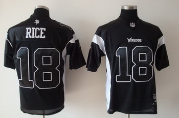 Sidney Rice Minnesota Vikings 18 Jersey black Jerseys