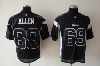 Cheap Minnesota Vikings 69 Jared Allen black Authentic Jerseys For Sale