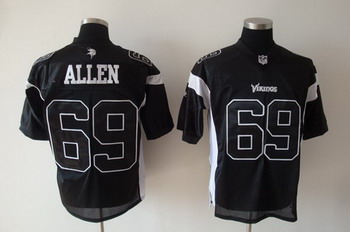 Minnesota Vikings 69 Jared Allen black Authentic Jerseys