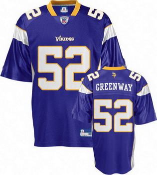 Chad Greenway Jersey Purple 52 Minnesota Vikings Jersey