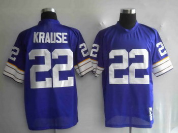 Minnesota Vikings 22 KRAUSE purple mitchellb and ness
