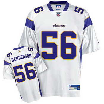 Cheap Minnesota Vikings 56 E.J. Henderson white For Sale