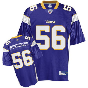 Cheap Minnesota Vikings 56 E.J. Henderson purpe For Sale