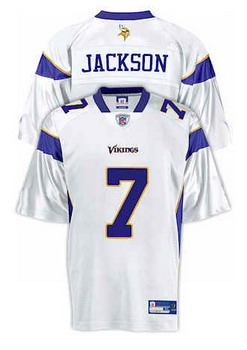 Cheap Minnesota Vikings 7 Tarvaris Jackson white For Sale