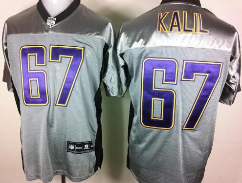 Cheap Minnesota Vikings 67# Matt Kalil Grey Shadow NFL Jerseys For Sale