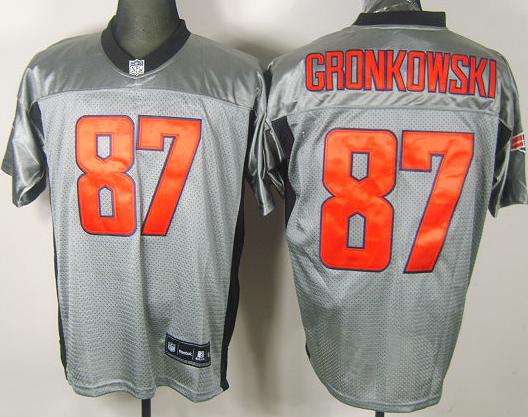 Cheap New England Patriots 87 Rob Gronkowski Grey Shadow NFL Jersey For Sale