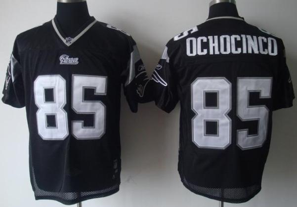 New England Patriots 85 Chad Ochocinco Black NFL Jersey
