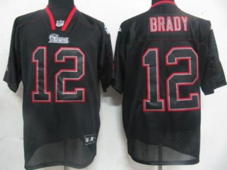 Cheap New England Patriots 12 Tom Brady Black Field Shadow Premier Jersey For Sale