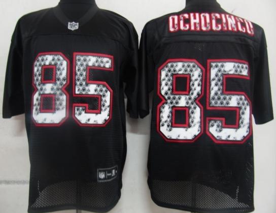 Cheap New England Patriots 85 OCHOCINCO Black United Sideline Jerseys For Sale