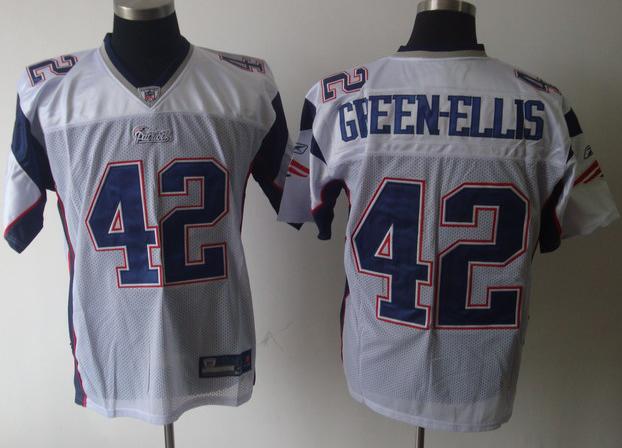 New England Patriots 42 BenJarvus Green-Ellis White NFL Jersey