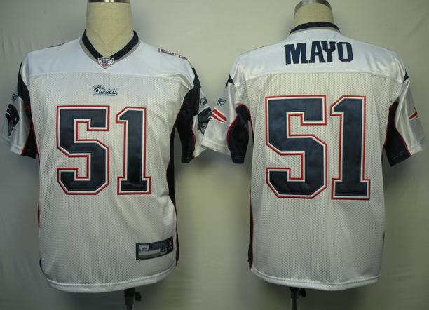 New England Patriots 51 Mayo White NFL Jersey