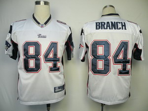 Cheap New England Patriots 84 Deion Branch White Jerseys For Sale