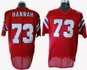 Cheap New England Patriots 73 John Hannah 1985 Throwback Jersey RED For Sale