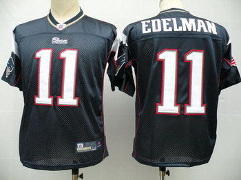 New England Patriots 11 Julian Edelman Blue Jerseys