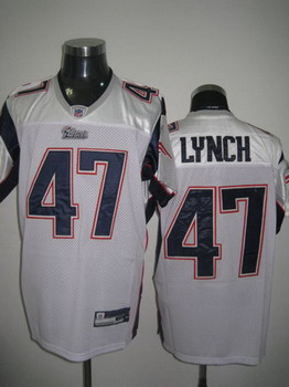 Cheap New England Patriots 47 Lynch White Authentic jersey For Sale
