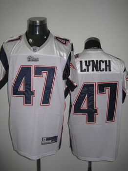 New England Patriots 47 Lynch White Authentic jersey