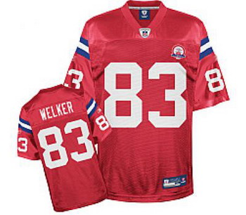 New England Patriots 50th Anniversary 83 Wes Welker red