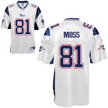 Cheap New England Patriots 81 Randy Moss White For Sale
