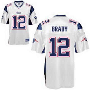 Cheap New England Patriots 12 Tom Brady White For Sale