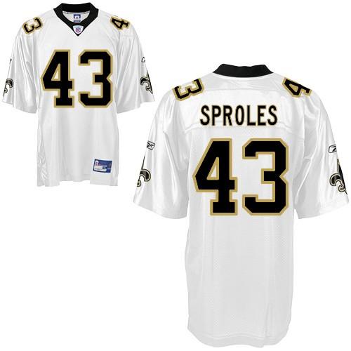 Cheap New Orleans Saints 43 Darren Sproles White Jerseys For Sale