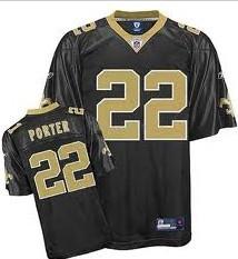 New Orleans Saints 22 Porter Black Jersey