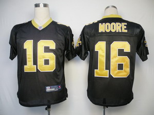 New Orleans Saints 16 Lance Moore Black Jerseys
